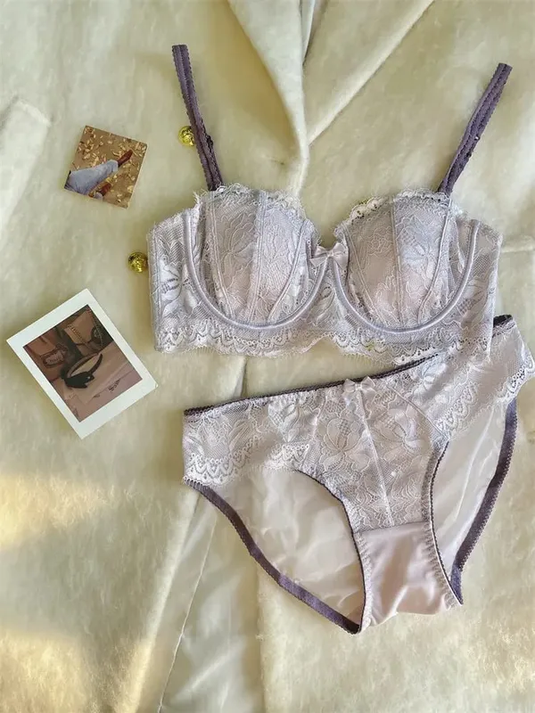 Conjunto de sujetador con Orejas de conejo francés de media copa, gran oferta, sin tirantes, antideslizante, minimizador, soporte lateral, antihundimiento, lencería de mujer 32-38