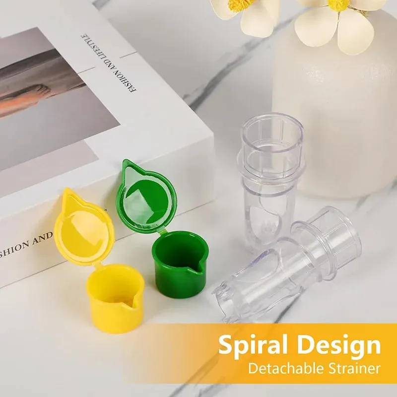 Spremiagrumi portatile con filtro Spremiagrumi manuale Mini estrattore di arancia Conservazione della freschezza Succhi di cucina Alesatore — image 7