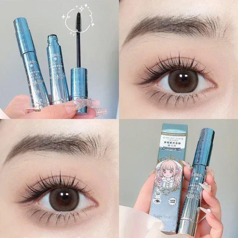 ผ้าไหมเส้นใย Lash มาสคาร่ากันน้ำ Long Lasting Extension ขนตายาว Curling มาสคาร่าขนตาสีดำแต่งหน้าเครื่องสำอาง — image 4