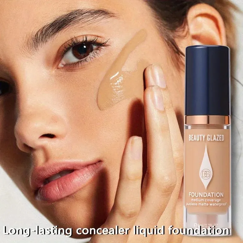 4 pz/set Kit Magico per il Trucco del Viso Primer idratante naturale Fondotinta correttore impermeabile a lunga durata Set per il trucco del viso da viaggio — image 3