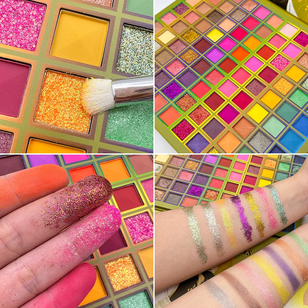99 Color Rainbow Eye Makeup Plate Professional Matte Flash Plate Durable Eye Shadow Plate Κατάλληλο για δώρα σε γυναίκες καλλυντικά — image 5