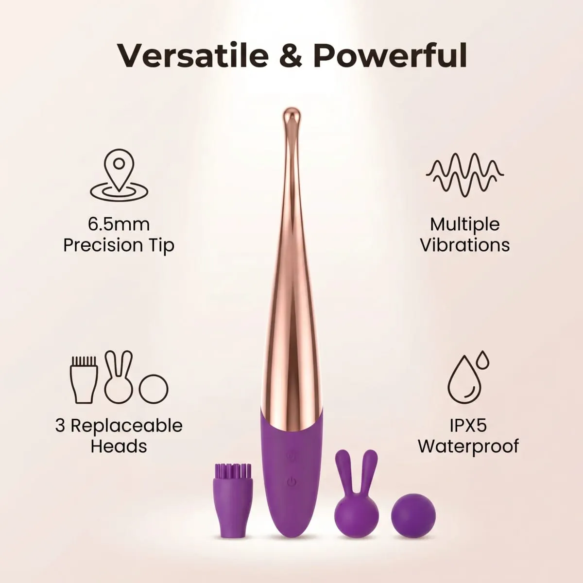ที่มีประสิทธิภาพG Spot Finger Vibratorสำหรับผู้หญิงNipple Clitoris Stimulator Fast OrgasmหัวนมMassagerผู้ใหญ่ของเล่นสำหรับผู้เริ่มต้น — image 3