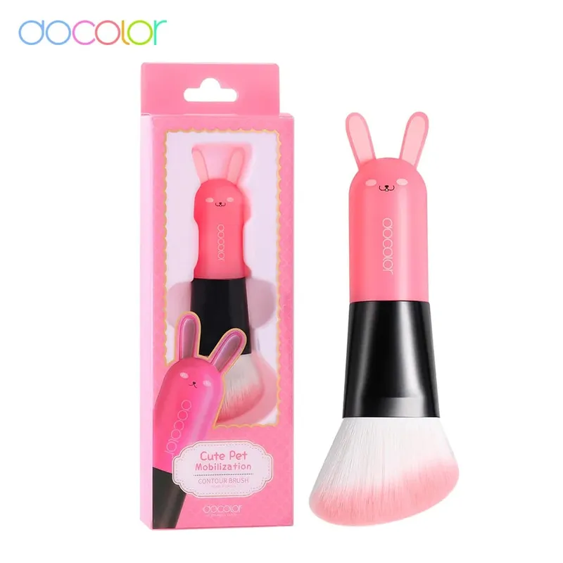 Docolor Makeup Foundation Børster Sødt tegneserieansigt Kabuki Blush Powder Contour Fan Makeup Børste Syntetiske hår Makeup Værktøj — image 8