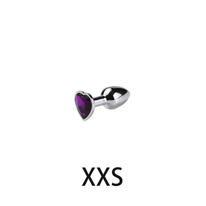 5 størrelser Rustfrit stål Krystal Hjerte Anal Plug Aftagelig Butt Plug Stimulator Prostata Massager Analsex legetøj Dildoer — image 19
