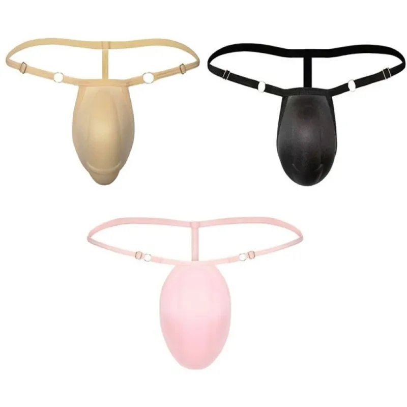 T-back Push Up Spons Cup Pad Thongs Verstelbare 3D Gewatteerde Slips Naadloze Lage Taille Mannen Shapewear Mannen Slipje Accessoires — image 15