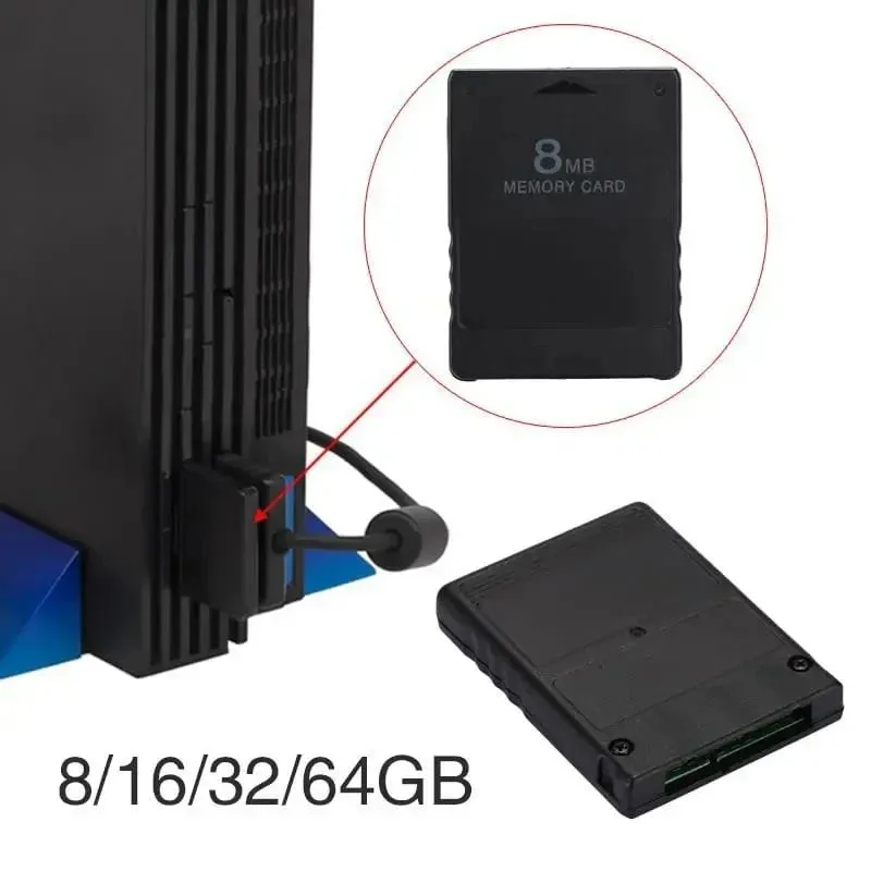 Kartu Memori 8M/16M/32M/64M/128M/256M untuk PS 2 Kartu Perpanjangan Menyimpan Modul Stik Data Game untuk Konsol PS2 — image 4