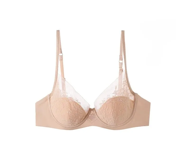 Dessous-Set aus Spitze und Satin im französischen Stil, mit verstellbaren Trägern, BH und dünner Polsterung aus weichem Draht, bequem, Unterwäsche für muslimische Mädchen — image 11