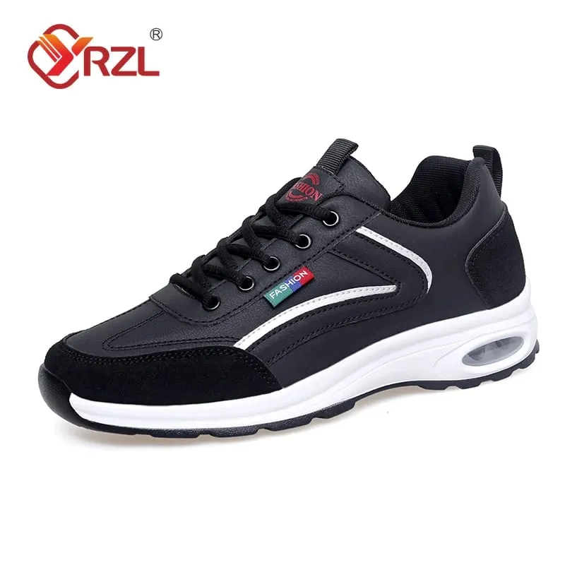 Men Shoes Spring Autumn Waterproof Walking White Sneakers Man Leather Sports Shoes Non-Slip Footwear Tennis for Men — image 2