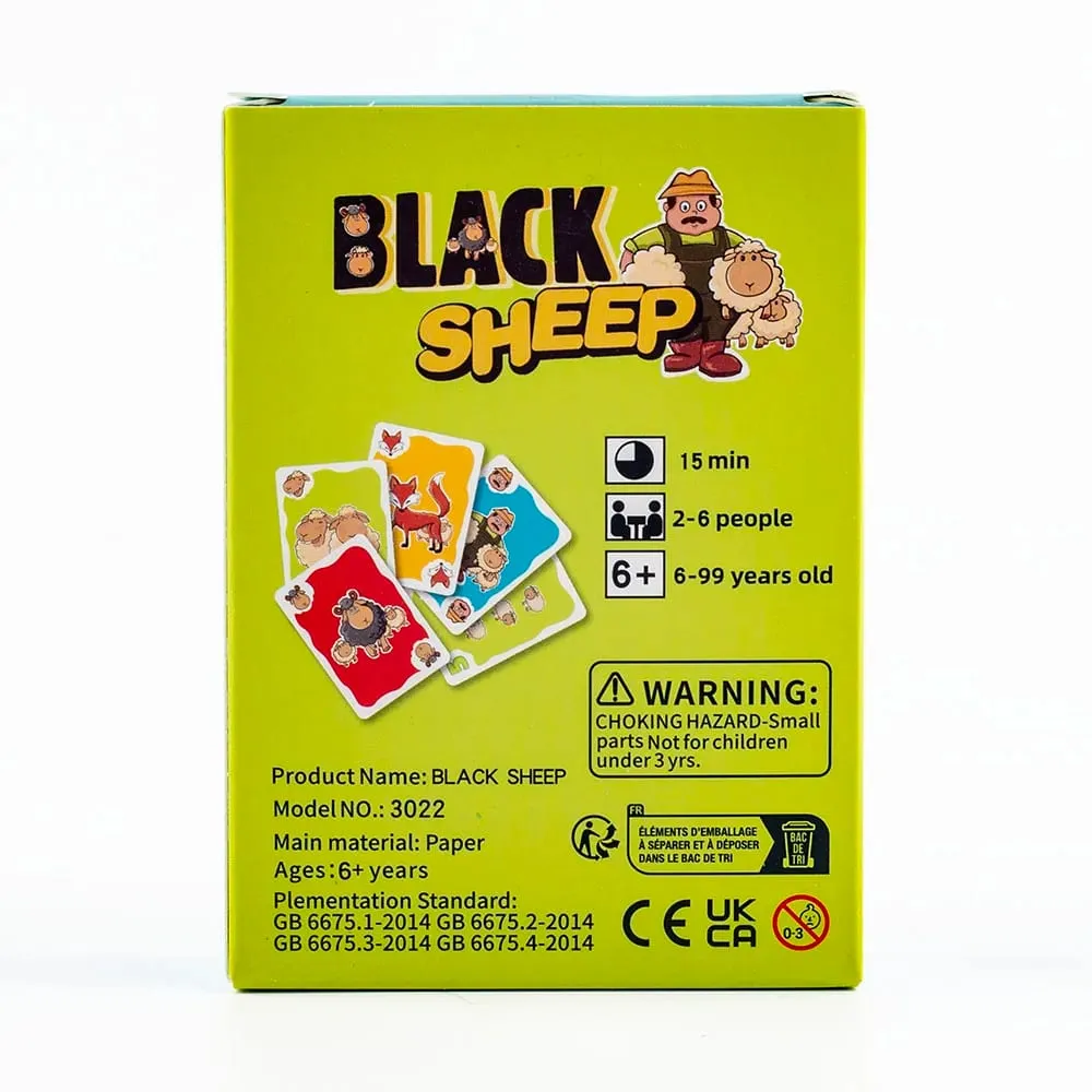 10.6*7.5 cm Hot Sale Black Sheep Party Game Cards Interactive Intellectua Board Game Funny Family Friends PartyToy Gift for Kids — image 3