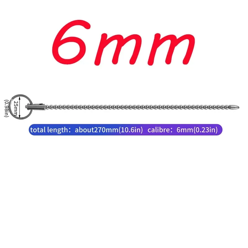 Metal Horse Eye Stick Penis Plug Urethra Bead Can Electro Shock Urethral Stimulator Sounding Masturbation Climax Sex Toy for Men