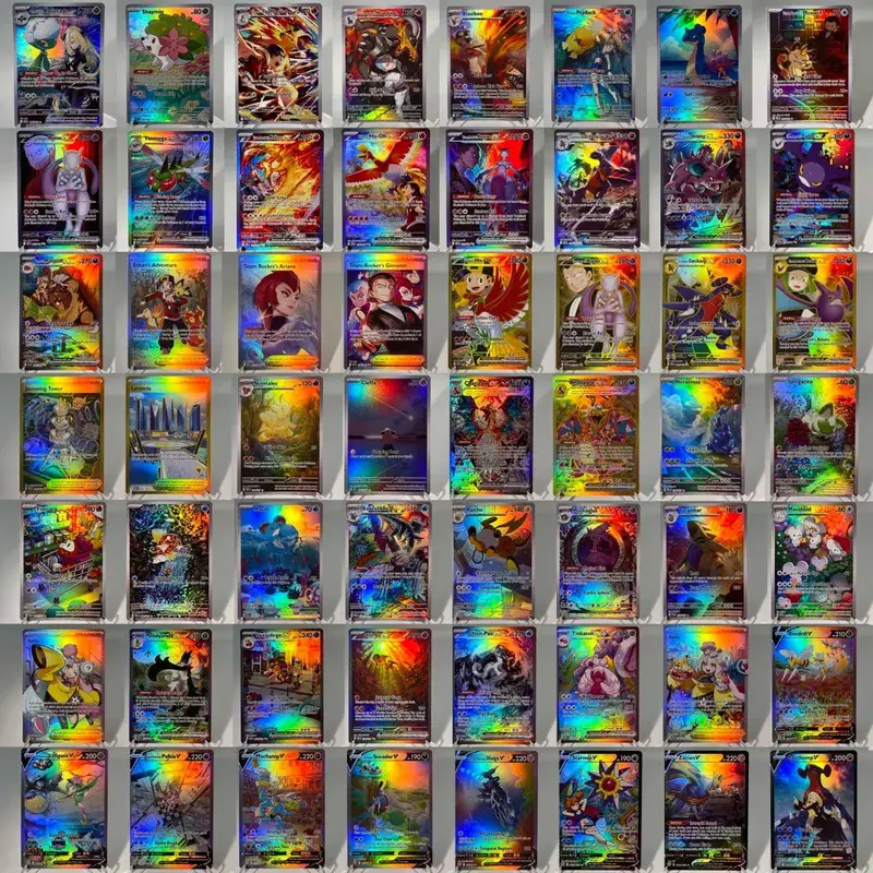 Paldea Evolved การ์ด PKM PTCG4-C GX Rainbow Magikarp Raichu Tyranitar Iono คอลเลกชันที่หายาก Battle ของเล่นของขวัญสำหรับงานอดิเรก