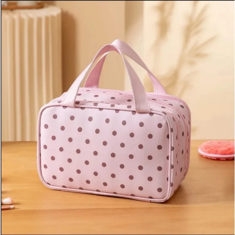 Borsa per organizer per pennelli per trucco impermeabile Borsa per cosmetici da viaggio in PU portatile multistrato Custodia per pennelli per trucco Borsa per articoli da toeletta — image 8