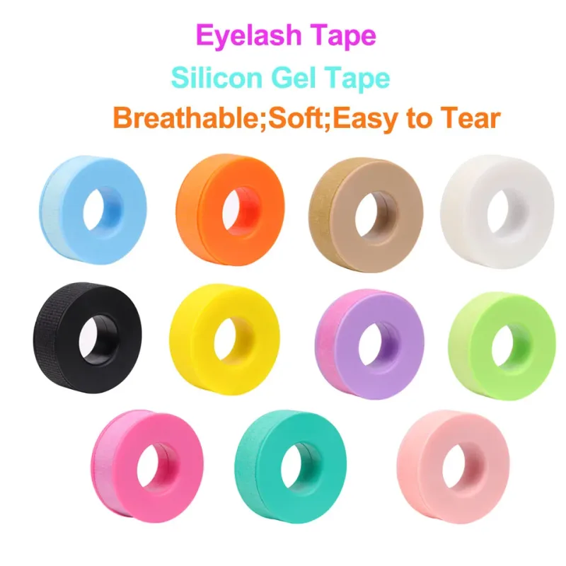 5/10 Rollen Silikon-Gel-Klebeband für Wimpernverlängerungen, nicht gewebt, atmungsaktiv, für empfindliche Haut, unter den Augen, Wimpernband, Make-up-Werkzeug-Versorgung — image 6