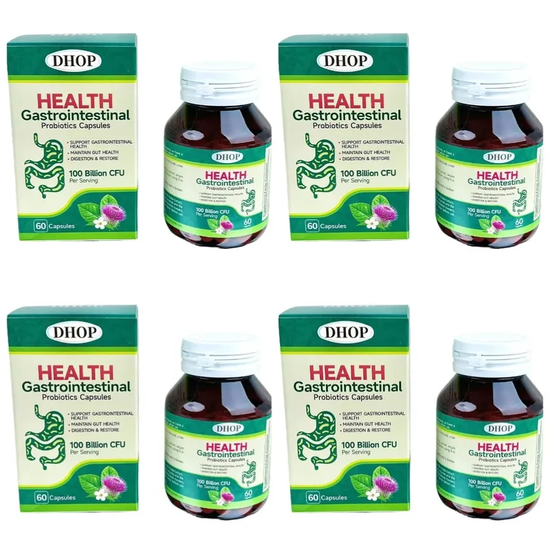 Gastrointestinal Probiotics Capsules Support Gut Health with Vitamin C and Vitamin E Diet Fiber 100 Billion CFU 60 Capsules — image 8