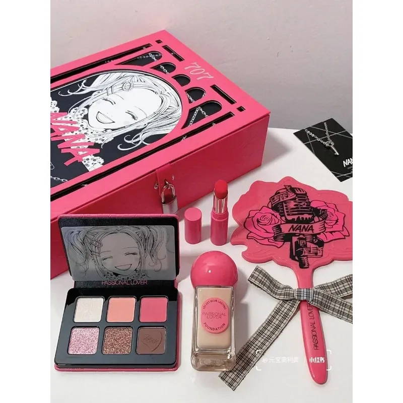 Passional Lover Makeup Set di cosmetici Fondotinta+ombretto+rossetto Idratante a lunga durata Impermeabile per il trucco di bellezza delle donne — image 2