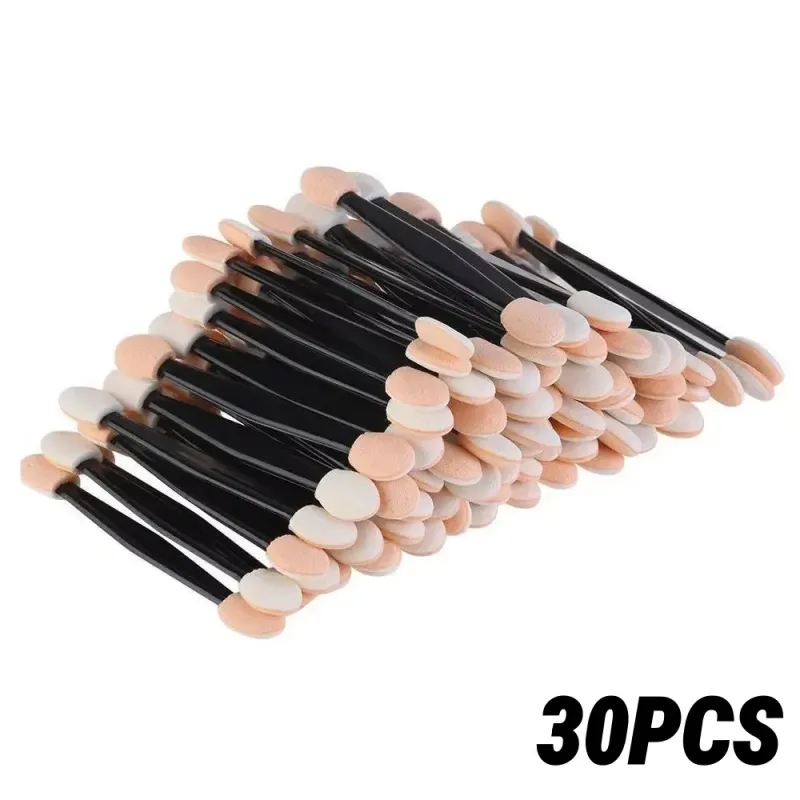 10/30/50pcs Eye Shadow Brushes Make Up Beauty Makeup Tool Reusable Dual Sided Sponge Stick Portable Applicator Accessories — image 8