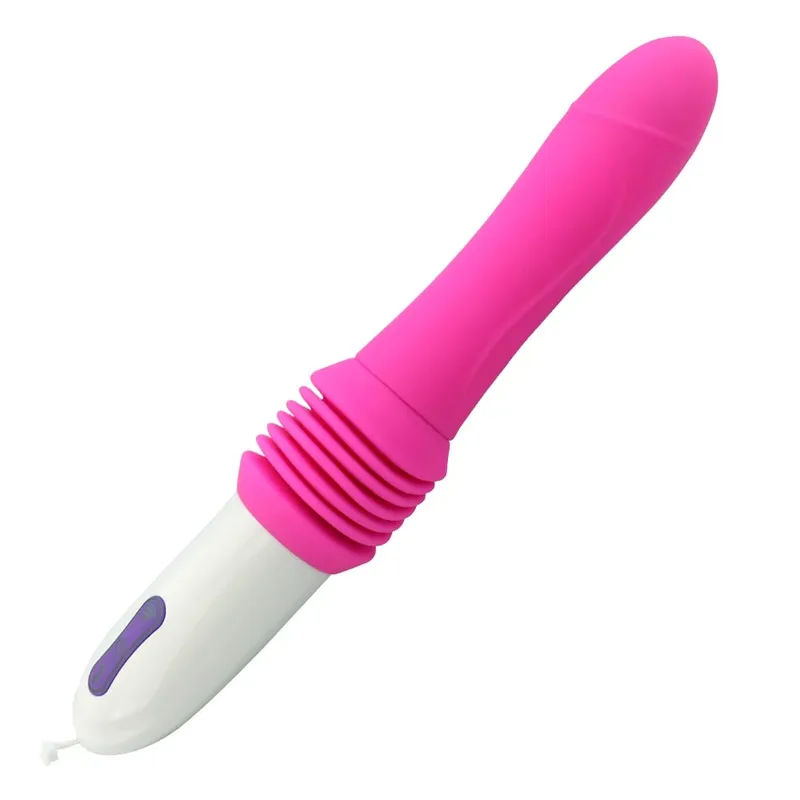 Trådlös fjärrkontroll, teleskopisk kanonmaskin, utdragbar, utdragbar, vibration, massage, orgasm, onani, en, sexleksak, för vuxna