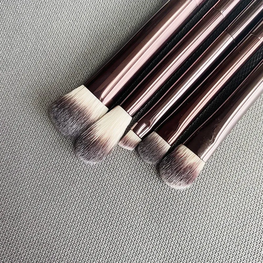 Sanduhr-Augen-Make-up-Pinsel-Set, luxuriöses Lidschatten-Kosmetikpinsel-Set, Mischen, Formen, Konturieren, Hervorheben, Brauen, Concealer, Liner — image 3