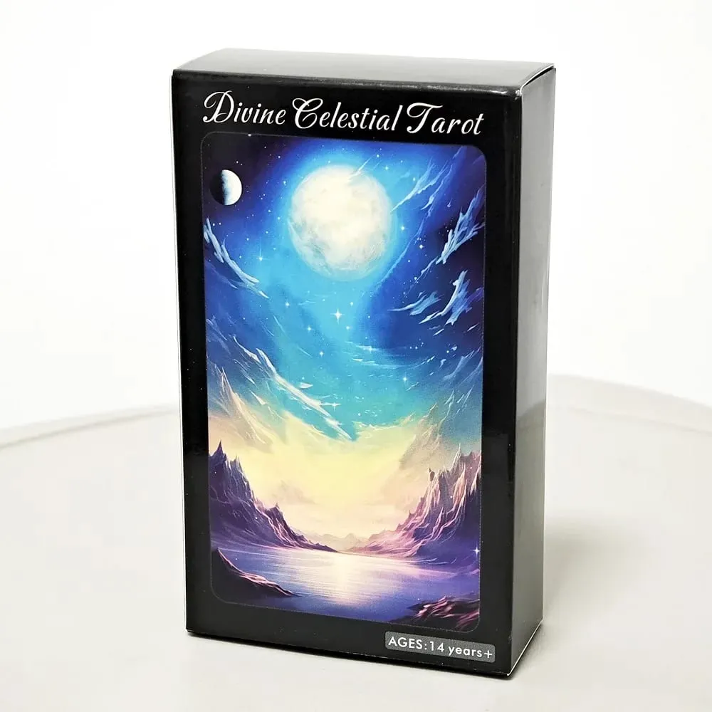 Tarot céleste divin 10,3 x 6 cm avec des femmes autonomisantes occupant le devant de la scène, 78 cartes — image 5
