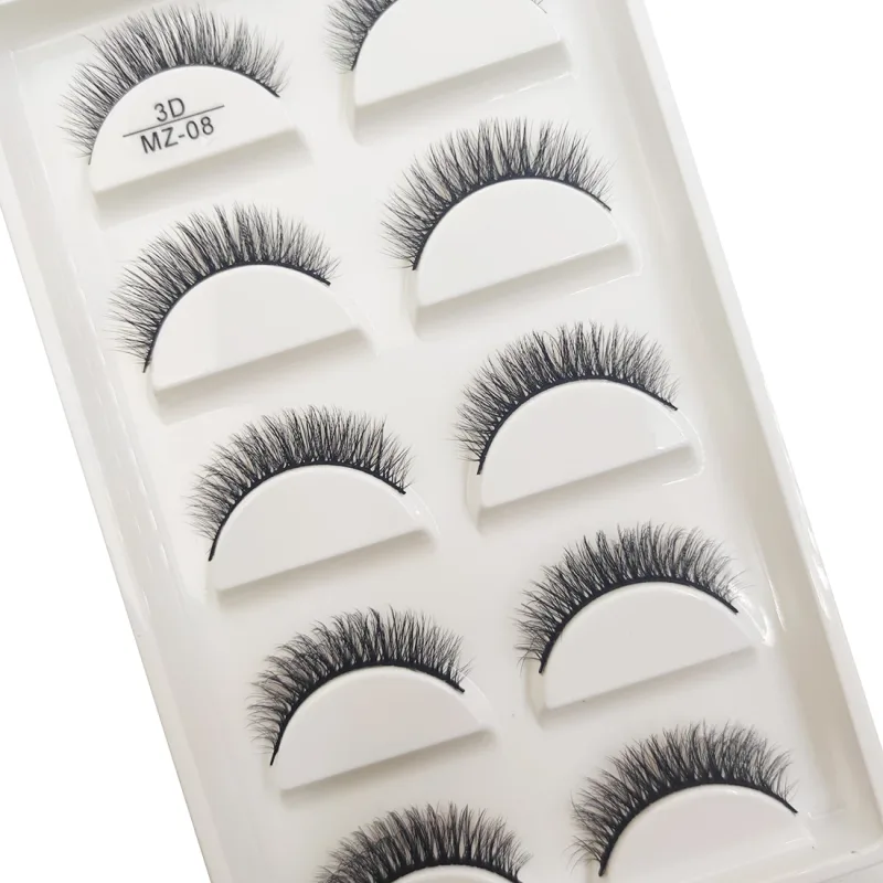 Nowy 28 styl 5 par naturalne norek sztuczne rzęsy makijaż przedłużanie rzęs sztuczne rzęsy Faux Cils makijaż uroda Cilios — image 25