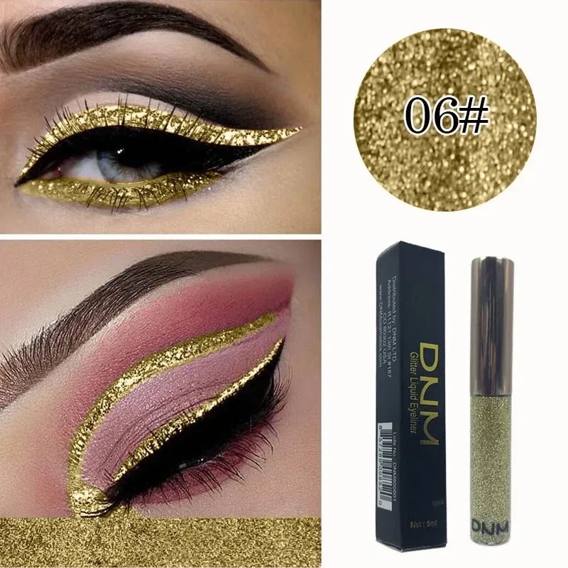 16 Colors Diamond Liquid Eyeliner Professional Silver Green Shiny Eyes Flash Long-lasting Liquid Glitter Eye Liner Beauty Makeup — image 14