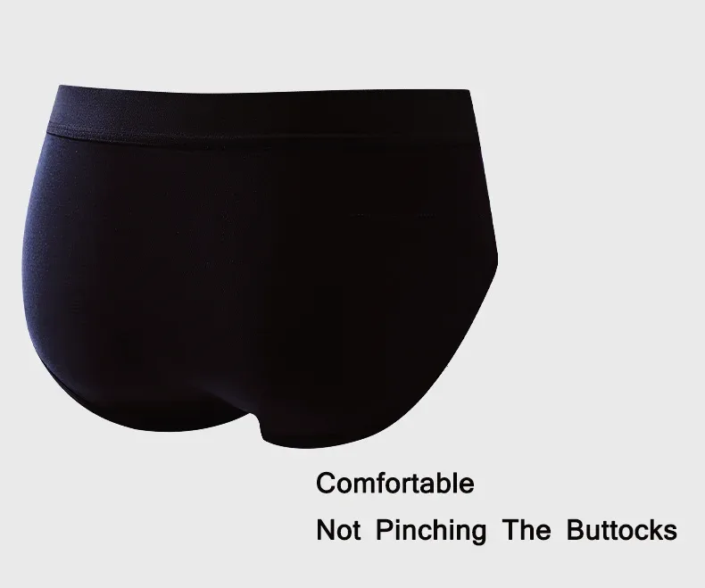 6Pcs Men's Cotton Panties Soft Men Triangular Pants Comfort Shorts Solid Colour High Elastic Underwear Breathable Fashions — image 9