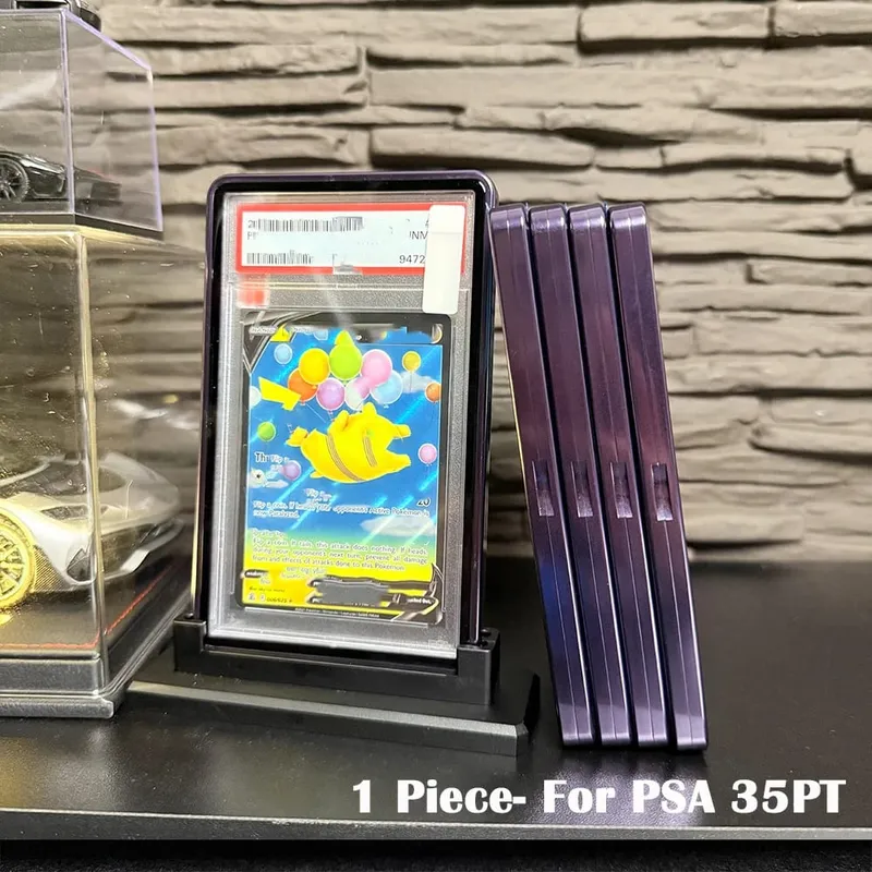 La carta collezionabile in lega di alluminio di colore sfumato multicolore protegge la custodia in metallo del supporto per la carta classificata CGC 35PT PSA — image 22