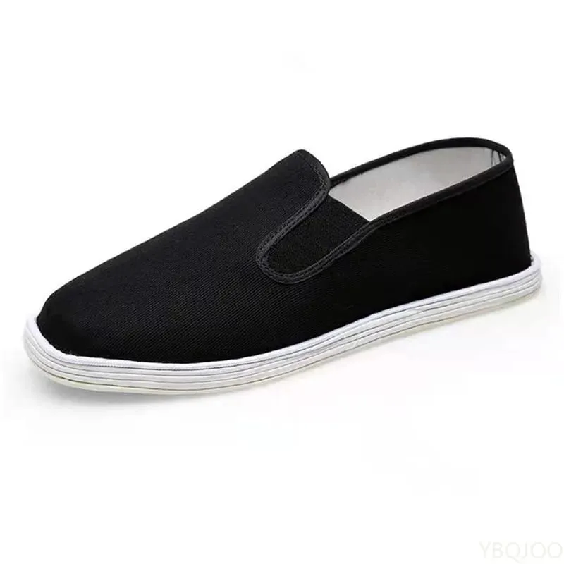 New Men's cloth Shoes Handmade breathable Flats Comfortable lightweight work shoe Casual Male lazy Canvas shoes Zapatos Homme