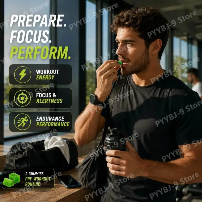 Docteat Beast Mode Blend Caramelle gommose pre-allenamento Supporto energetico e resistenza per allenamenti di forza e giornate attive in palestra 70 conteggi — image 4