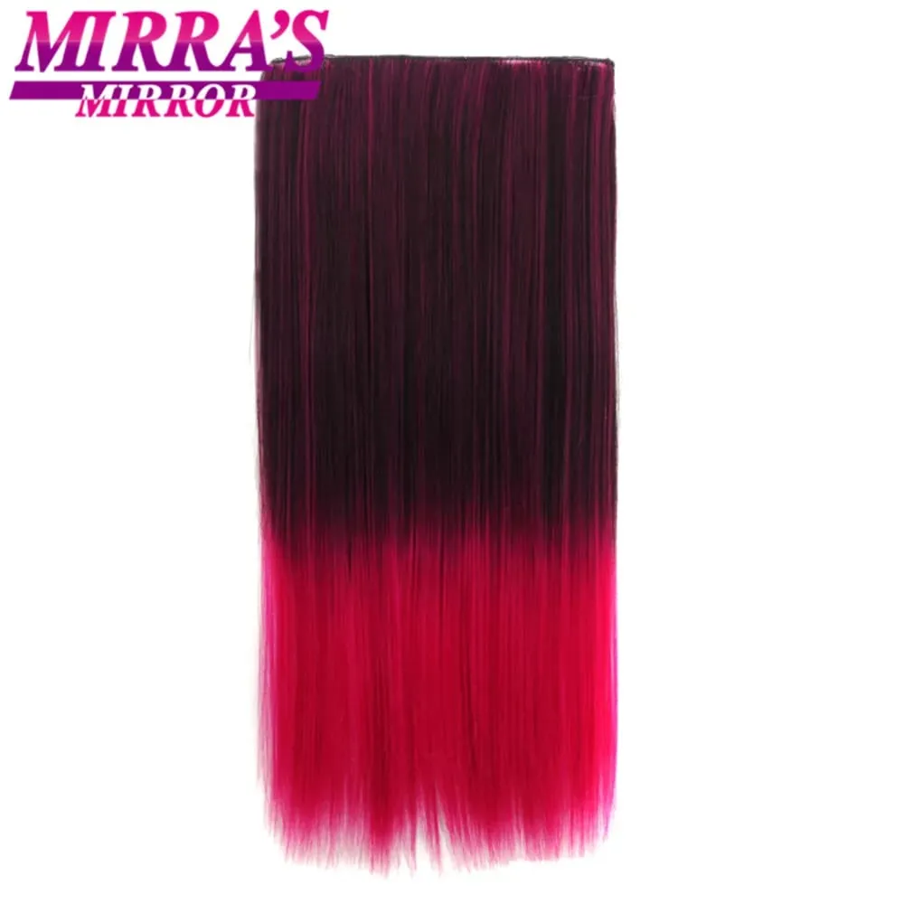 Clip In Hair Extensions With Clips Hairpieces Synthetic Extension False/Fake Hair Blonde Eunice Hair Long Hair Pieces Red Pink — image 26
