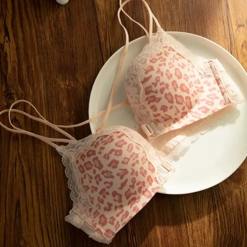 Busto piccolo Gancio anteriore Reggiseno push up senza fili Spalline sottili Beauty Back Anti-Cedimento Supporto seno laterale Reggiseno da donna S-XL — image 4