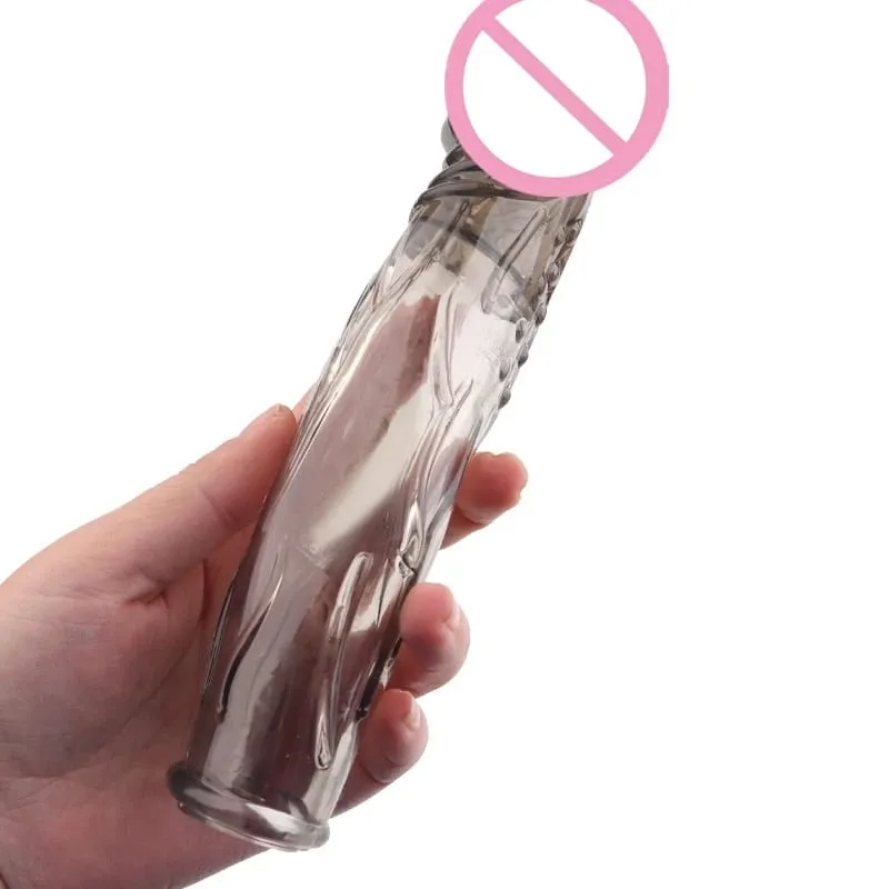 Realistic Penis Extension Cock Sleeve Reusable Silicone Penis Enlarger Delay Condoms For Men Dildo Enhancer Sex Toys — image 18