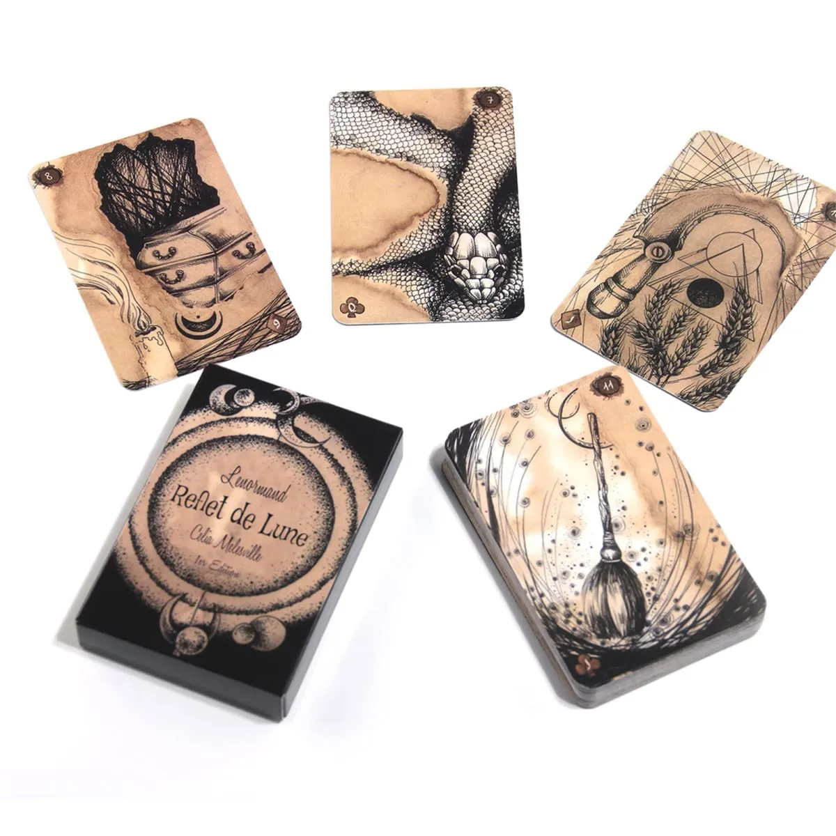 Lenormand Reflet De Lune Kad Lenormand Kad Tarot Dek Permainan Kad Oracle untuk Keseronokan Dewasa Permainan Dewasa Hadiah Persediaan Pesta — image 4