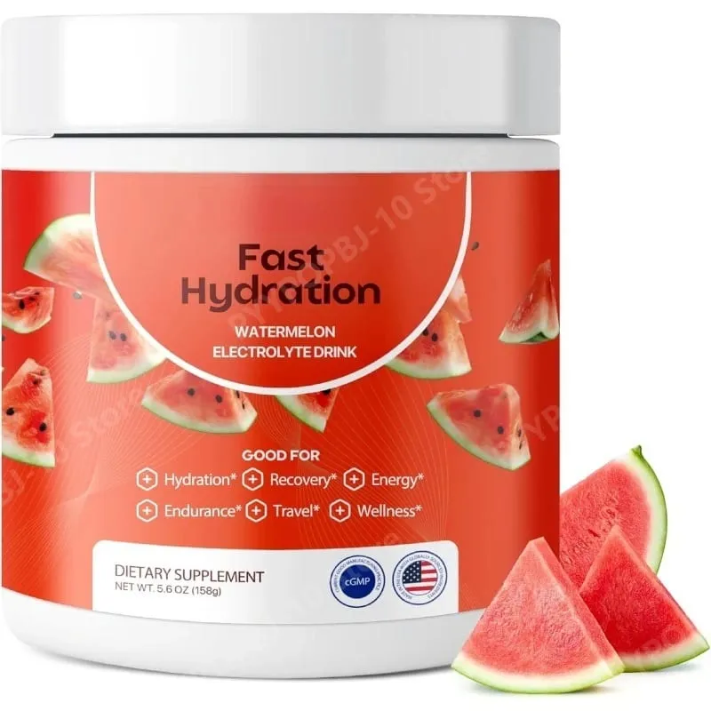 Bổ sung chất điện giải Hương dưa hấu Hỗn hợp hydrat hóa không đường với Natri Kali Magiê Canxi Bình du lịch — image 1