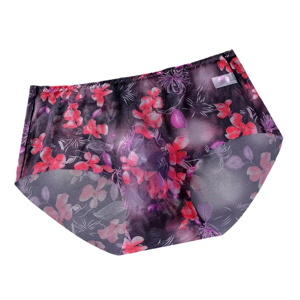 1pc Men's Thin Mesh Briefs Underwear 3D Bulge Pouch Underpants Print See Through Sissy Panties Elastic Breathable Briefs — image 6