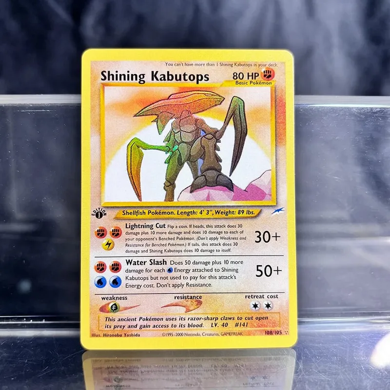 Holographic Game Trading Collection PTCG Proxy karty Charizard Pikachu Mew EX Singl PKM fóliové karty Gengar VMAX Skyridge (SK) — image 20