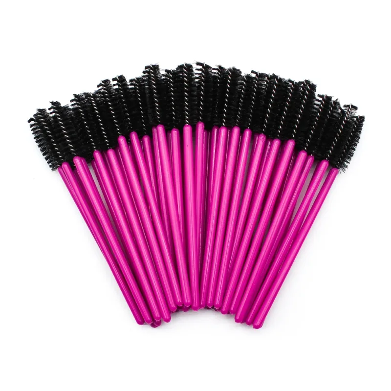 50ชิ้นทิ้งแปรงขนตาขยายกุหลาบสีแดงคิ้วแปรงมาสคาร่าไม้กายสิทธิ์ตาขนตาชุดเครื่องมือเครื่องสำอางแต่งหน้าความงาม — image 10