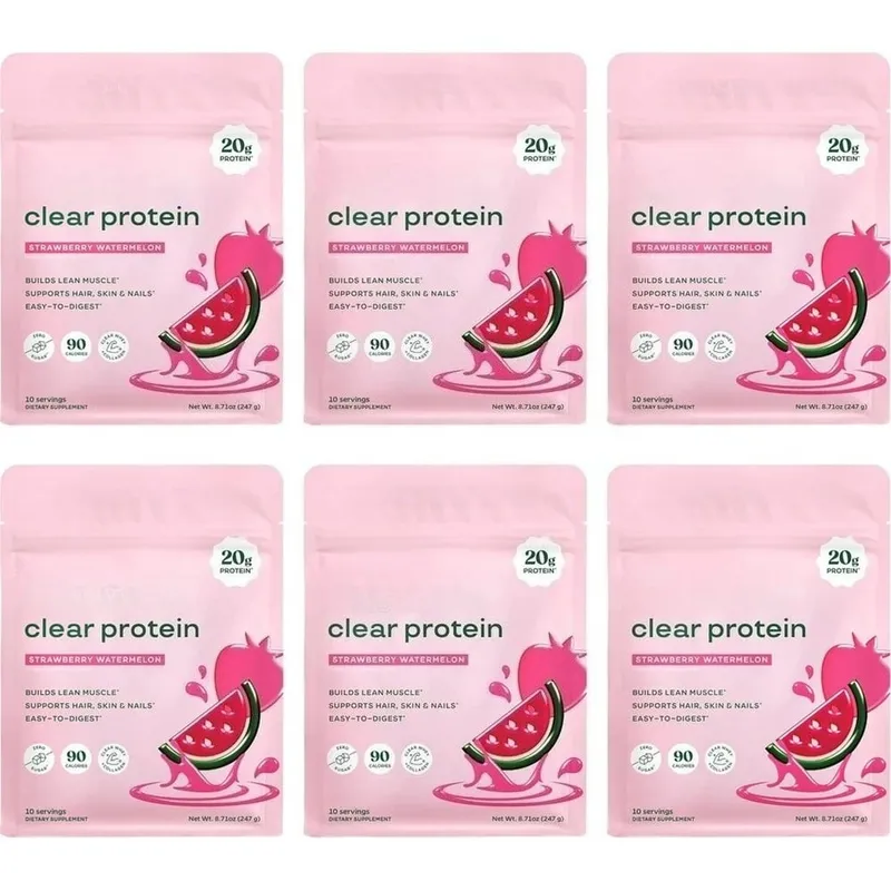 Polvere proteica trasparente con 20 g di proteine per porzione Miscela di enzimi digestivi e peptidi di collagene bovino - 10 porzioni — image 12