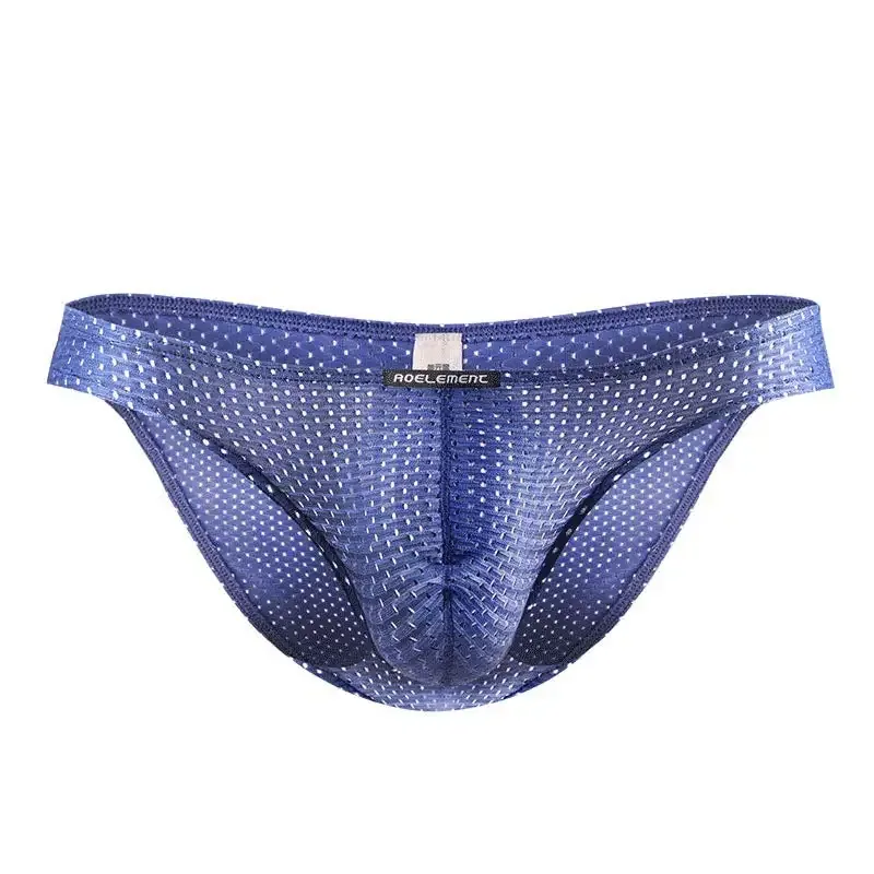 2PCS Slip stretti trasparenti in seta di ghiaccio, slip piccoli da uomo, occhi a rete, pantaloni giovanili traspiranti — image 20