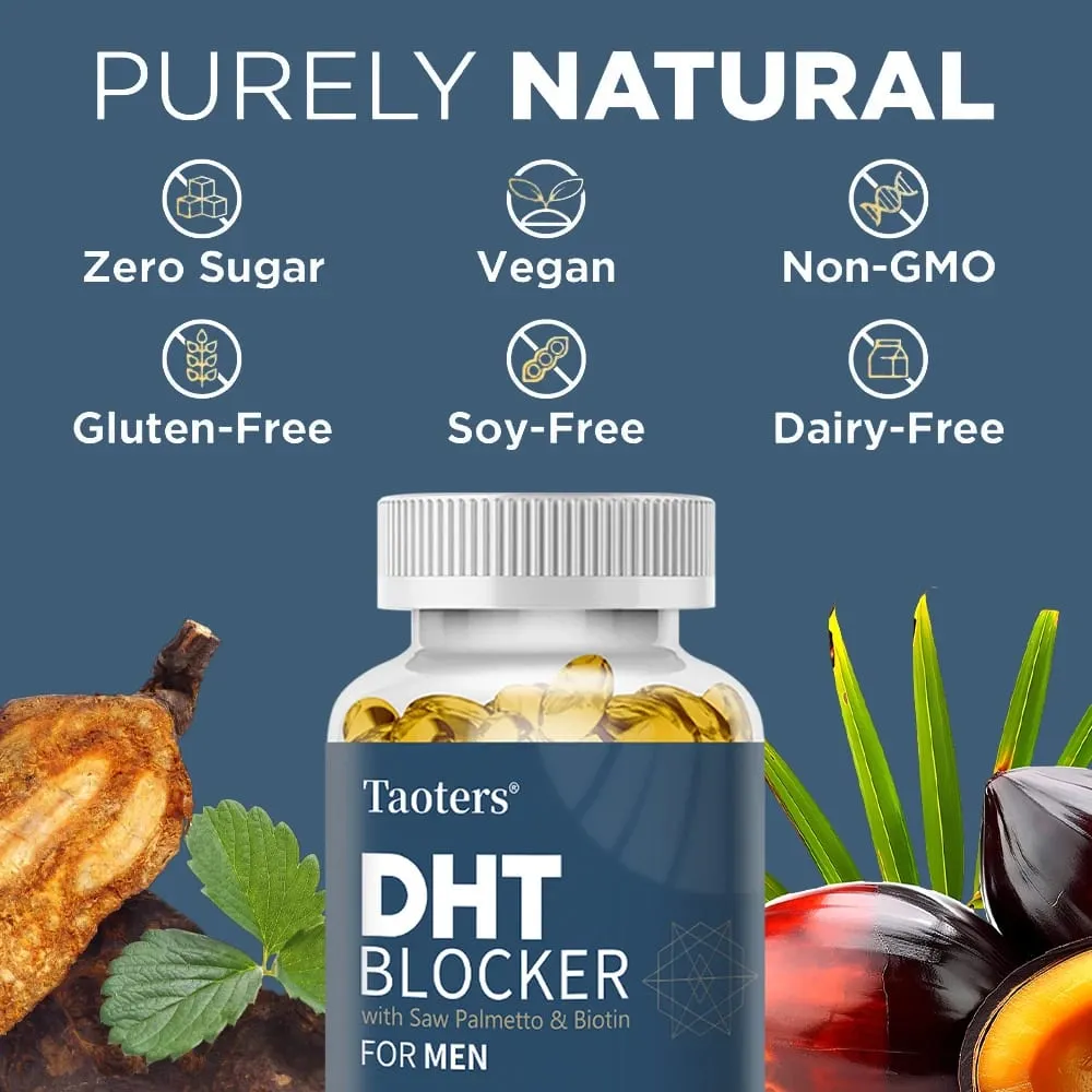 DHT-Blocker-Haarwachstumsergänzungsmittel mit Sägepalme, unterstützt dickeres Haar, reduziert Ausdünnung und Haarbruch und fördert die Gesundheit der Kopfhaut — image 3