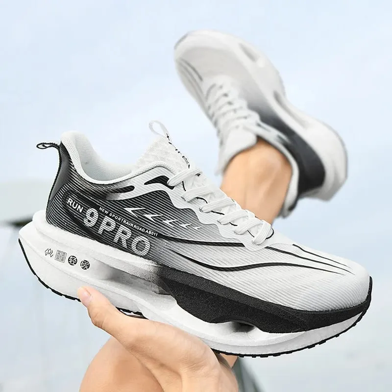 Men Running Shoes Cushion Stable Lightweight Sport Shoes Mesh Breathable Casual Sneakers Women Non-slip Outdoor Athletic Shoes — image 5