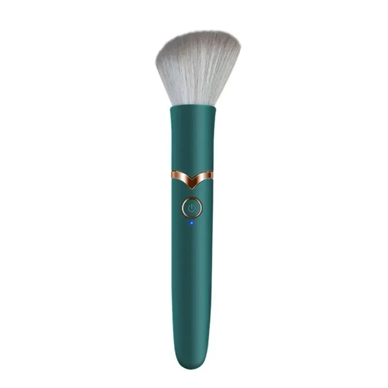 Elektryczny pędzel do makijażu Sonic wibrujący płynny podkład w proszku Narzędzie do mieszania różu Ergonomiczny akumulator USB Beauty Face Massage
