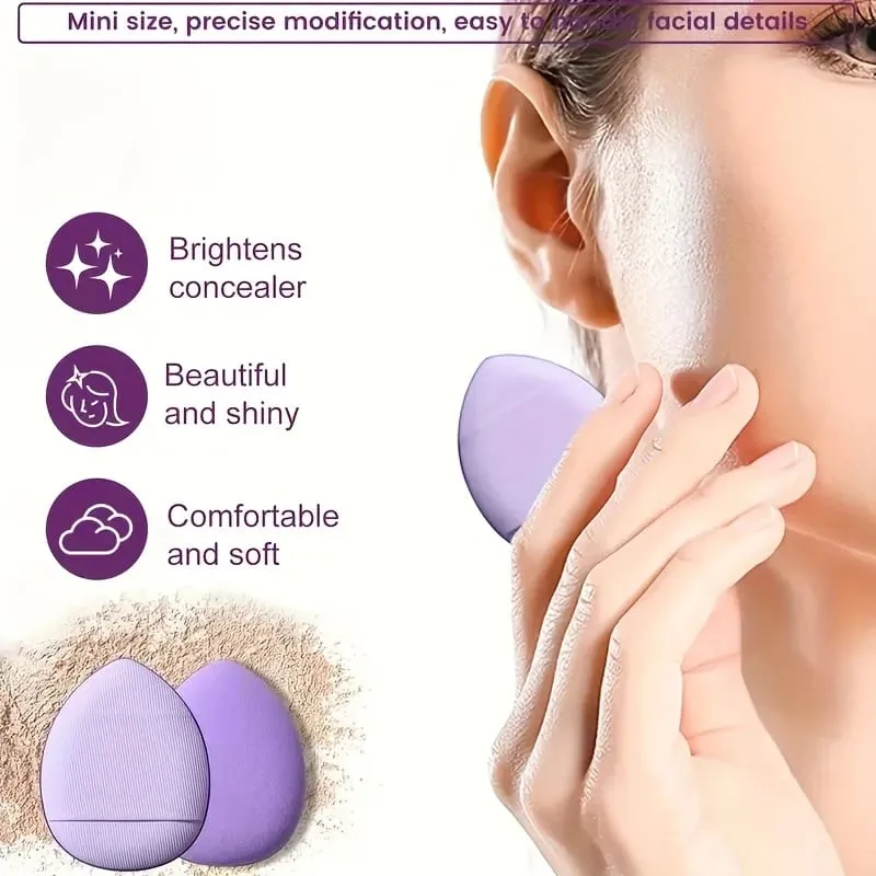 12-teiliges tragbares Make-up-Schwamm-Set, tragbare Foundation, Kosmetikquaste für Gesicht, Concealer, Mischen, Beauty-Schwamm, flüssige Creme, Power — image 4