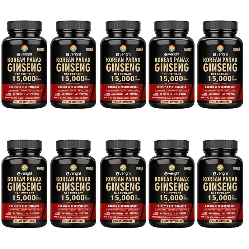 Ginseng Merah Korea untuk Vitalitas & Kinerja Pria – Ekstrak Kekuatan Ekstra 10:1 untuk Fokus Energi & Produktivitas – Ve Alami — image 11