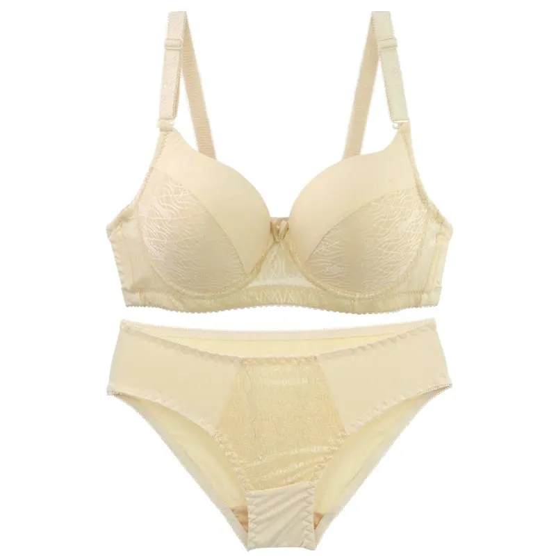 DaiNaFang Sømløs Justerbar Minimizer BH Sæt Åndbar Push Up Side Support Svedsikkert Lingeri ABC Cup Undertøj
