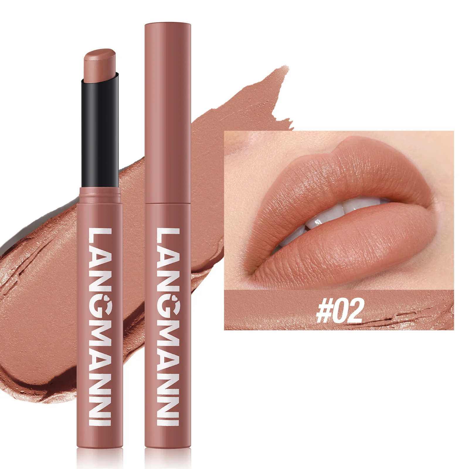 New Rotating Velvet Matte Lipstick Long Lasting Waterproof Lipstick Non-Stick Cup Lip Stain Tint Cosmetics Pencil Liner Makeup — image 8