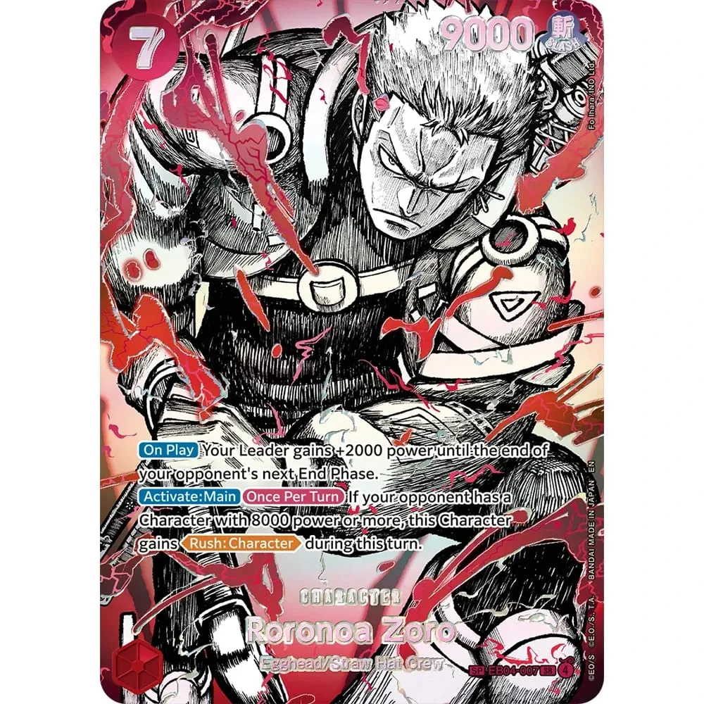 Bộ sưu tập Thẻ Monkey D. Luffy EB04-061 OPCG EN Tỏa Sáng Sáng Tạo Hiếm Hình Ba Chiều Nổi Họa Tiết Giấy Bạc Thẻ — image 19