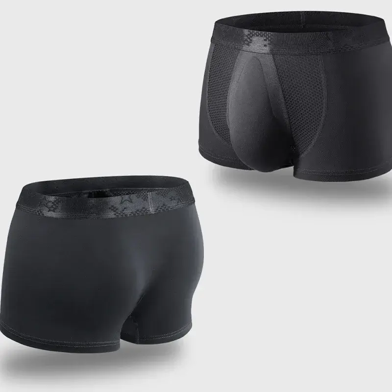 3pc Fitness essential boxers, high-stretch and breathable fabric, full support for sweating, and stretching movements — image 2