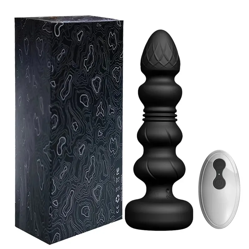Plug anale vibrante telescopico vibratore anale giocattoli a distanza senza fili donne vibratore anale massaggiatore prostatico buttplug da uomo