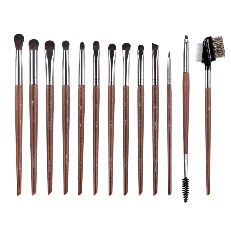 5 ชิ้น/เซ็ตไม้ธรรมชาติอายแชโดว์แปรงแต่งหน้า Eye Make Up แปรงคอนซีลเลอร์ Crease Smudge เครื่องสำอางค์ชุดเครื่องมือบาง liner — image 6